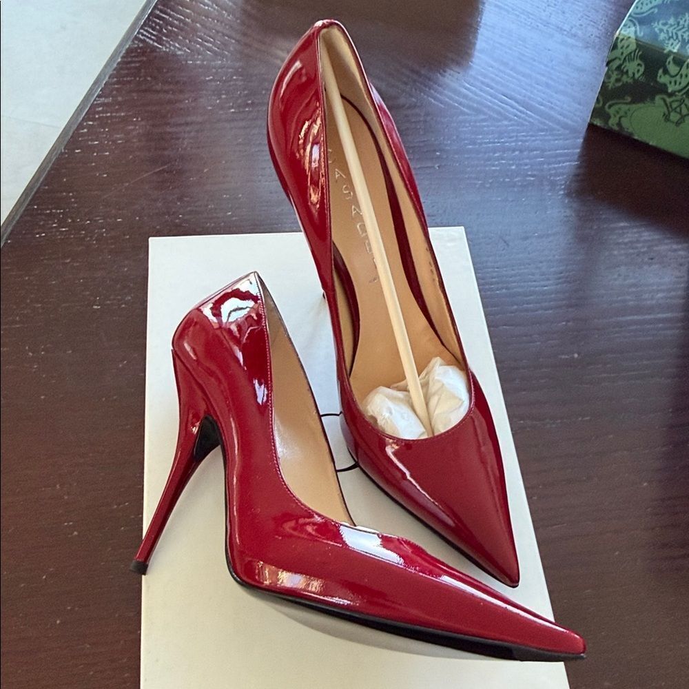 Casadei Glossy Red Heels